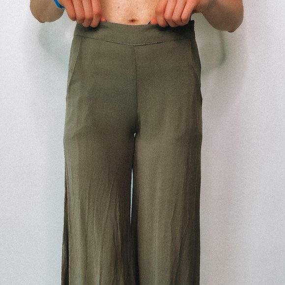 ALYTHEA Army Green Work Pants - Picture 1 of 5